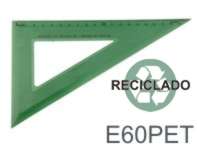 E60PET - Esquadro de 45º em PET reciclado.